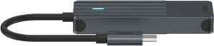 Rapoo UCH-4003 Schnittstellen-Hub USB 3.2 Gen 1 (3.1 Gen 1) Type-C 5000 Mbit/s Anthrazit (00217697)