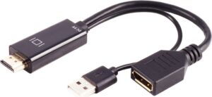 S/CONN maximum connectivity Adapter-HDMI-A Stecker auf DisplayPort Buchse