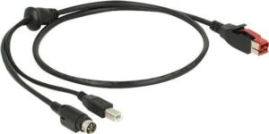 DeLOCK - Powered USB-Kabel - USB PlusPower (24 V) (M) bis USB Typ B