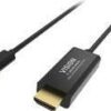 VISION Professional - Videokabel - HDMI / USB - USB-C (M) bis HDMI (M) - 2 m - Schwarz - 4K Unterstützung (TC 2MUSBCHDMI/BL)