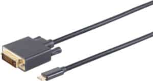 shiverpeaks BS10-58025 1 m DVI-D USB Typ-C Schwarz (10-58025)