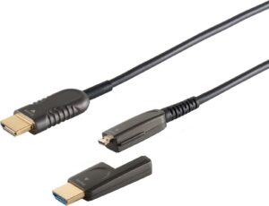 S/CONN maximum connectivity HDMI Anschlußkabel-Optisches HDMI Verlegekabel-Set