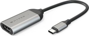 HYPER HD-H8K USB Typ-C HDMI Edelstahl (HD-H8K-GL)
