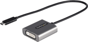 StarTech.com USB-C auf DVI Adapter - 1920x1200p - USB-C zu DVI-D - USB-C Dongle - USB Typ C auf DVI Monitoradapter - Videokonverter - Thunderbolt 3 kompatibel - 30cm Kabel (CDP2DVIEC)