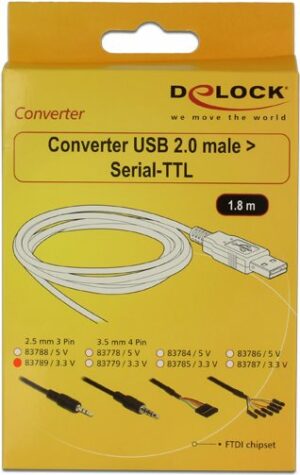 DeLock Cable USB TTL male > 2
