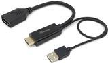 Equip HDMI Adapter Displayport St/Bu 0.15m 4K/60Hz sw (119039)