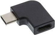 INLINE - USB-Adapter - USB-C (M) gewinkelt bis USB-C (W) gewinkelt - USB 3.1 Gen 2 - USB Power Delivery (3A