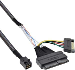 InLine 29620B - Speicherkabelkit - U.2 (SFF-8639) (S) zu SATA-Stromstecker