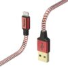 Hama Reflective - Lightning-Kabel - Lightning (M) bis USB (M) - 1.5 m - abgeschirmt - Rot - für Apple iPad/iPhone/iPod (Lightning)