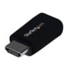 StarTech.com Kompakter HDMI auf VGA Video Adapter - Konverter ideal für Chromebooks Ultrabooks & Laptops - 1920x1200 - Videokonverter - Schwarz (HD2VGAMICRO)