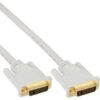 INLINE Premium - DVI-Kabel - Dual Link - DVI-D (M) zu DVI-D (M) - 2 m - weiß