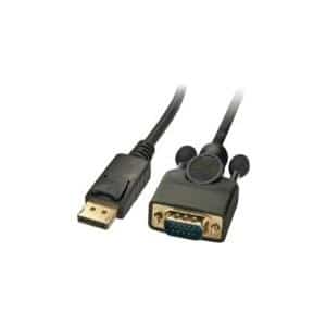 MicroConnect - Videokonverter - DisplayPort - VGA - Schwarz