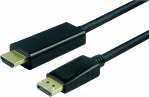 ROLINE - Videokabel - DisplayPort / HDMI - HDMI (M) bis DisplayPort (M) - 3 m - abgeschirmt - Schwarz (11.04.5787)