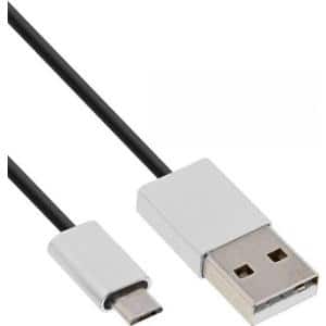 INLINE - USB-Kabel - USB (M) zu Micro-USB Typ B (M) - USB 2.0 - 1.5 m - Schwarz