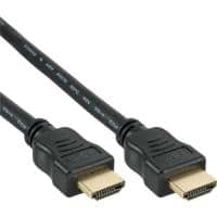 INLINE High Speed HDMI Cable with Ethernet - HDMI mit Ethernetkabel - HDMI (M) bis HDMI (M) - 10 m - dreifach abgeschirmtes Twisted-Pair-Kabel - Schwarz