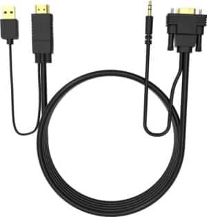 VISION Techconnect - Video- / Audiokabel - HDMI/VGA/Audio/USB - HDMI