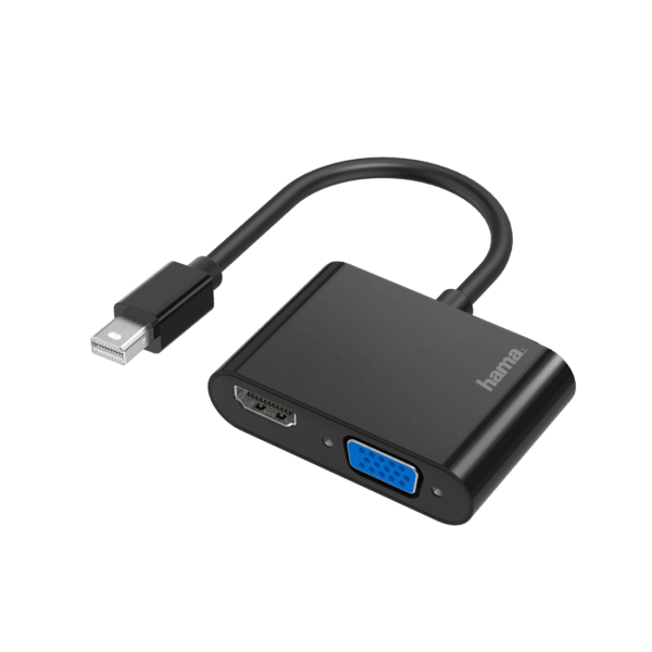 Hama 2in1 - Video- / Audio-Adapter - Mini DisplayPort Stecker zu HD-15 (VGA)