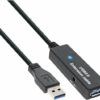 INLINE - USB-Verlängerungskabel - USB Typ A (W) zu USB Typ A (M) - USB 3.0 - 20 m - aktiv - Schwarz