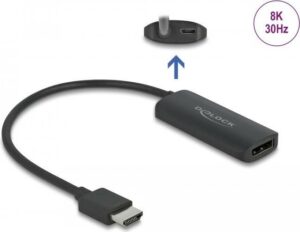 DeLOCK Adapter HDMI-A Stecker zu DisplayPort Buchse 8K - 0