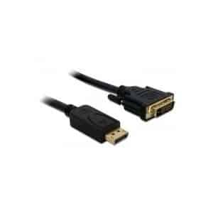 Delock Kabel DisplayPort 1.1 Stecker > DVI 24+1 Stecker Passiv 3 m schwarz (82592)