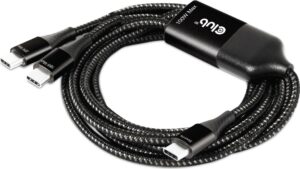 Club 3D - USB-Kabel - USB-C (M) bis USB-C (M) - 1.83 m - USB-Stromversorgung (100 W)