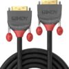 Lindy Anthra Line - DVI-Kabel - Dual Link - DVI-D (M) bis DVI-D (M) - 7.5 m - Daumenschrauben - Schwarz