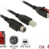 DeLOCK - Powered USB-Kabel - USB PlusPower (24 V) (M) bis USB Typ B