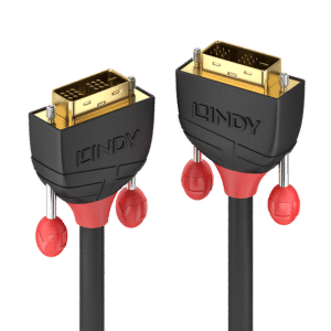 Lindy Black Line - DVI-Kabel - Single Link - DVI-D (M) bis DVI-D (M) - 10 m - rund