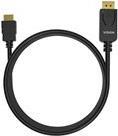 VISION Professional - Videokabel - DisplayPort / HDMI - HDMI (M) bis DisplayPort (M) - 1 m - Schwarz - 4K Unterstützung (TC 1MDPHDMI/BL)