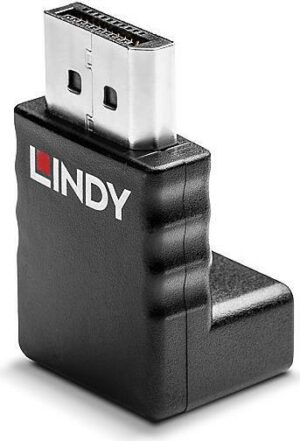Lindy - DisplayPort-Adapter - DisplayPort (M) nach oben gewinkelt bis DisplayPort (W) - DisplayPort 1