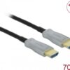 Delock - Highspeed HDMI-Kabel - HDMI männlich bis HDMI männlich - 70 m - Glasfaser - Schwarz - Active Optical Cable (AOC)