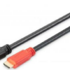 DIGITUS - Highspeed - HDMI-Kabel mit Ethernet - HDMI männlich bis HDMI männlich - 10 m - Doppelisolierung - Schwarz - aktiv