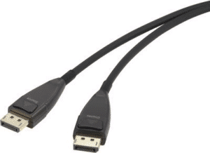 Renkforce DisplayPort Anschlusskabel [1x DisplayPort Stecker - 1x DisplayPort Stecker] 30 m Schwarz (RF-3770964)