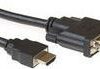 2 meter HDMI naar DVI-D adapterkabel 1x A male single link male (AC7520)