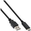 INLINE - USB-Kabel - USB-C (M) zu USB (M) - 0.5 A - 3 m - Schwarz