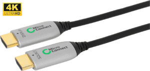 MicroConnect Premium - HDMI-Kabel mit Ethernet - HDMI männlich zu HDMI männlich - 15 m - Hybrid Kupfer/Kohlefaser - Schwarz - HAOC-Kabel (Hybrid Active Optical Cable)