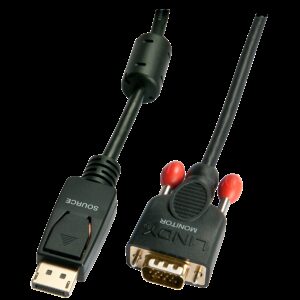 Lindy - Videokonverter - DisplayPort - VGA - Schwarz (41943)