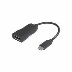 MicroConnect - Display-Adapter - DisplayPort (W) zu USB-C (M) - 20 cm - Schwarz