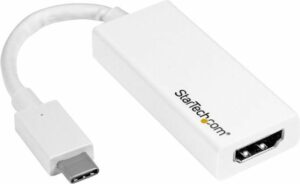 StarTech.com USB-C zu HDMI Adapter - USB Typ C zu HDMI Konverter für Computer mit USB - 4K 60Hz - Weiß - Externer Videoadapter - USB Type-C - HDMI - weiß (CDP2HD4K60W)