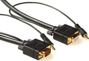 ACT 10m VGA + 3.5mm 10m VGA (D-Sub) + 3.5 mm (1/8) VGA (D-Sub) + 3.5 mm (1/8) Schwarz HDMI-Kabel (AK4984)