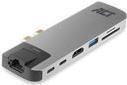 ACT AC7044 Notebook-Dockingstation & Portreplikator Verkabelt USB 3.2 Gen 2 (3.1 Gen 2) Type-C Grau (AC7044)