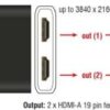 DeLOCK - Externer Videoadapter - STDP4320 - USB-C - 2 x HDMI - Schwarz - Einzelhandel