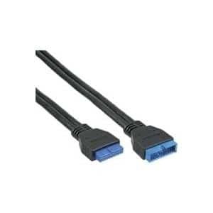 INLINE - USB-Verlängerungskabel - 19-poliger USB 3.0 Kopf (M) bis 19-poliger USB 3.0 Kopf (W) - USB 3.0 - 35 cm