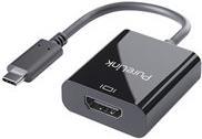 PureLink iSeries - Video- / Audio-Adapter - USB-C männlich zu HDMI weiblich - 10 cm - Dreifachisolierung - Schwarz - 4K Unterstützung