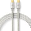 Nedis CCTB60800AL20 USB Kabel 2 m USB 2.0 USB C Silber (CCTB60800AL20)