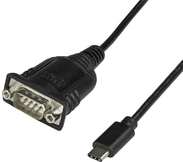 StarTech.com USB to RS232 DB9 Serial Adapter Cable - M/M - Kabel USB / seriell - DB-9 (M) bis USB-C (M) - 40 cm - Daumenschrauben