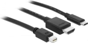 DeLOCK - Videoschnittstellen-Converter - Mini DisplayPort / HDMI / USB - HDMI