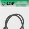 INLINE High Speed - HDMI-Kabel mit Ethernet - HDMI Stecker gewinkelt zu HDMI Stecker - 30 cm - Schwarz - geformt