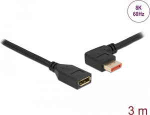Delock - DisplayPort-Verlängerungskabel - DisplayPort (M) links abgewinkelt bis DisplayPort (W) - DisplayPort 1