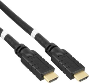 INLINE High Speed - HDMI-Kabel mit Ethernet - HDMI männlich zu HDMI männlich - 40 m - Schwarz